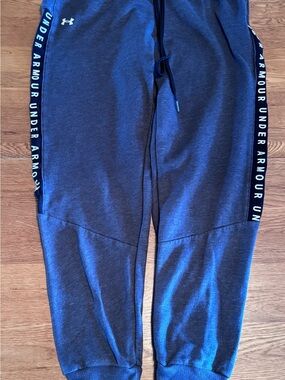 Under Armour Navy Blue Logo Tape Joggers women’s